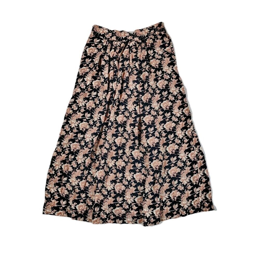 Jones New York Vtg Floral Pleated Midi Skirt Size 10 Cottagecore Romantic